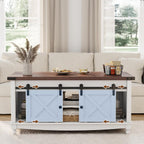 48" Farmhouse Lift Top Coffee Table with Storage Sliding Barn Door & Large Hidden Compartment, Coffee Table with Lifting Top with Wooden Lift Tabletop, Storage Coffee Table for Living Room - Grand Goldman