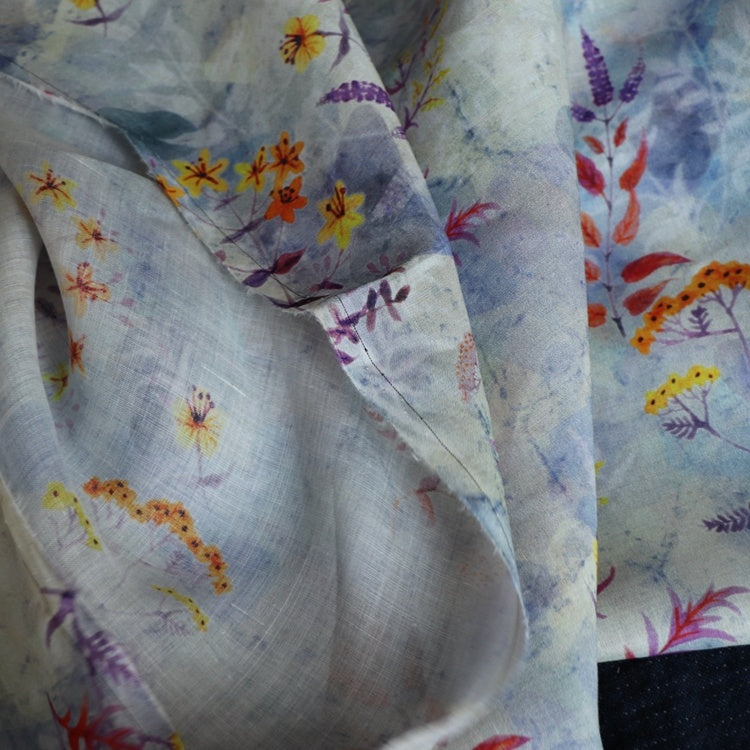 Natural Pure Ramie Digital Printing Fabric