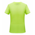 Ice Silk Small Checkered Sports Quick-drying Short-sleeved T-shirt