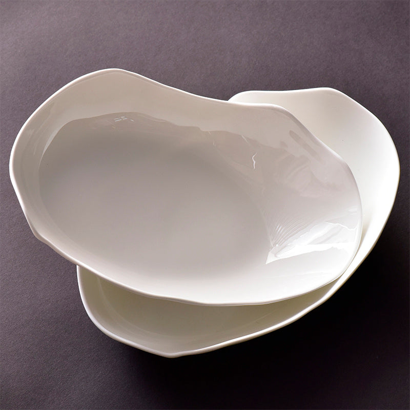 Creative Ultra-thin Bone China Irregular Salad Plate
