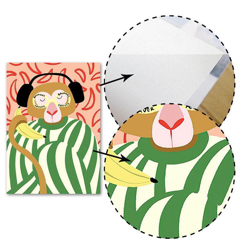 Artistic Style Abstract Poster Dopamine Canvas Decorative Painting