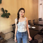 Sexy Backless Slim Fit Single-breasted Small Top