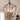 4 Light Chandelier, Industrial Ceiling Light Black Lantern Light Fixtures with Farmhouse Metal Cage Adjustable Height Rustic Geometric Hanging Light E12 Base for Kitchen Island, Entryway, Indoor - Grand Goldman