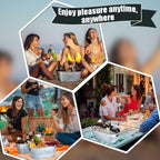 4 Pcs 4 Gallon Galvanized Metal Ice Buckets Beverage Tubs for Parties Large Drink Tin Bins for Beer Wine Champagne Cocktail Cooler for Christmas Halloween Bar (Silver,Classic) - Grand Goldman