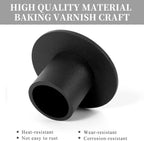 4 Pcs Black Candle Holders Retro Candlestick Holder Farmhouse Decor for Home Wedding Party Anniversary Housewarming Gifts for Women Men - Grand Goldman