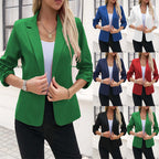 Women's Business Suit Jacket 34 Sleeve Business Casual Jacket - Grand Goldman