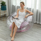 Thickened Lazy Sofa Foldable Recliner Outdoor Inflatable Lazy Sofa With Pedal Combination Sofa