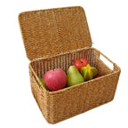 Rattan Storage Basket Finishing With Lid