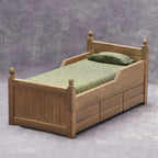 Dollhouse Mini Furniture Bedroom Scene Ornaments