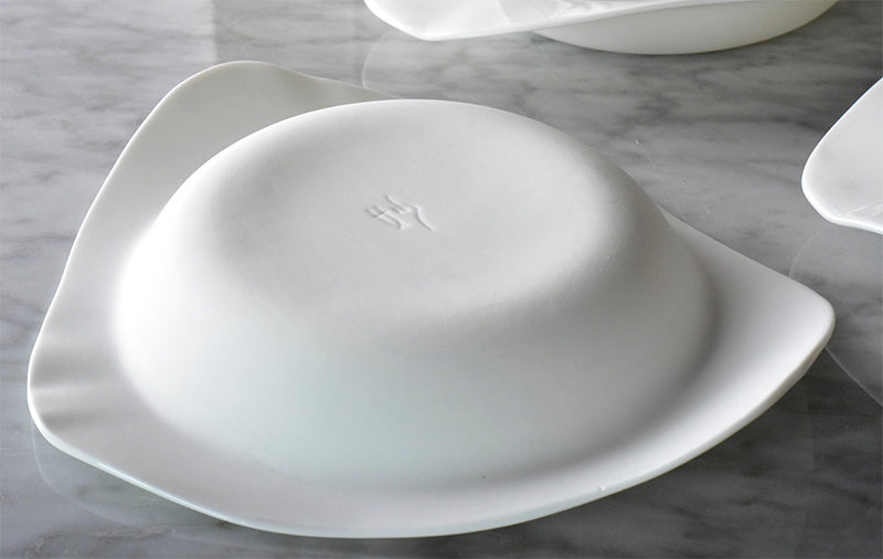 Creative Ultra-thin Bone China Irregular Soup Plate Restaurant ROOS