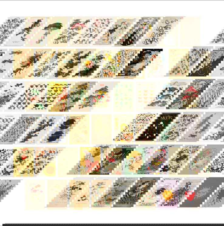 50 Poster Postcard Room Decor Paintings - Grand Goldman