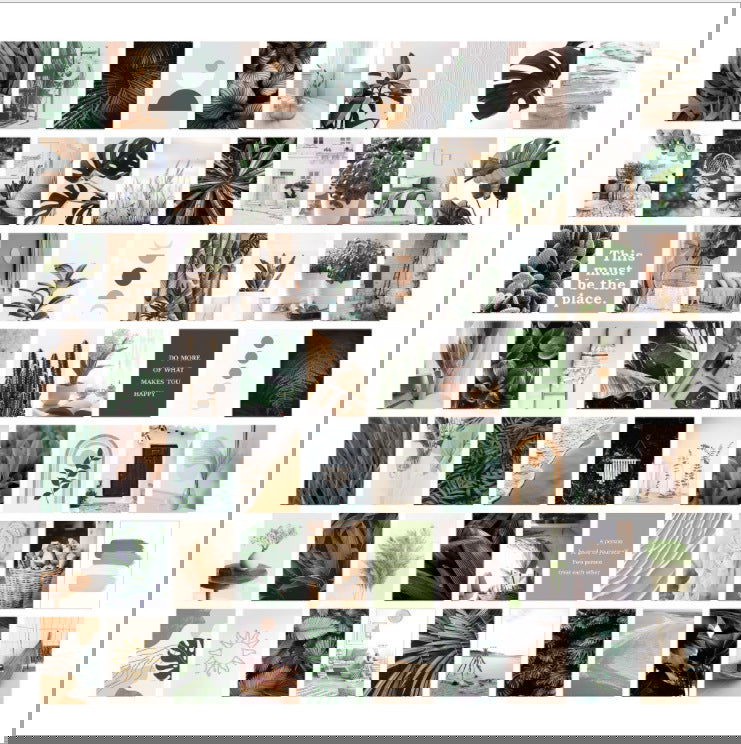 50 Poster Postcard Room Decor Paintings - Grand Goldman