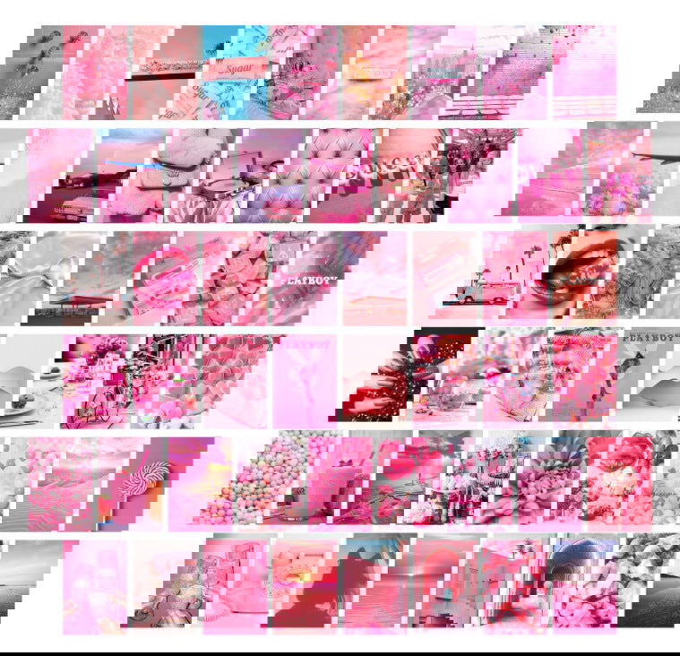 50 Poster Postcard Room Decor Paintings - Grand Goldman