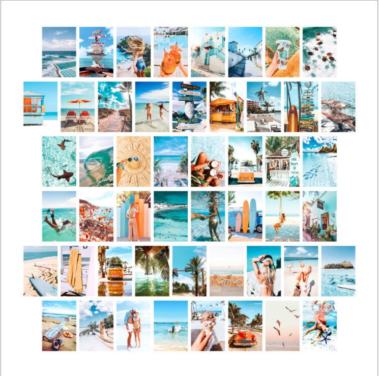 50 Poster Postcard Room Decor Paintings - Grand Goldman