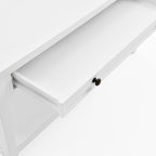 Coventry 36-Inch White Wood Coffee Table with Drawer & Open Shelf – Modern Accent Furniture for Living Room Storage & Décor by Alaterre Furniture