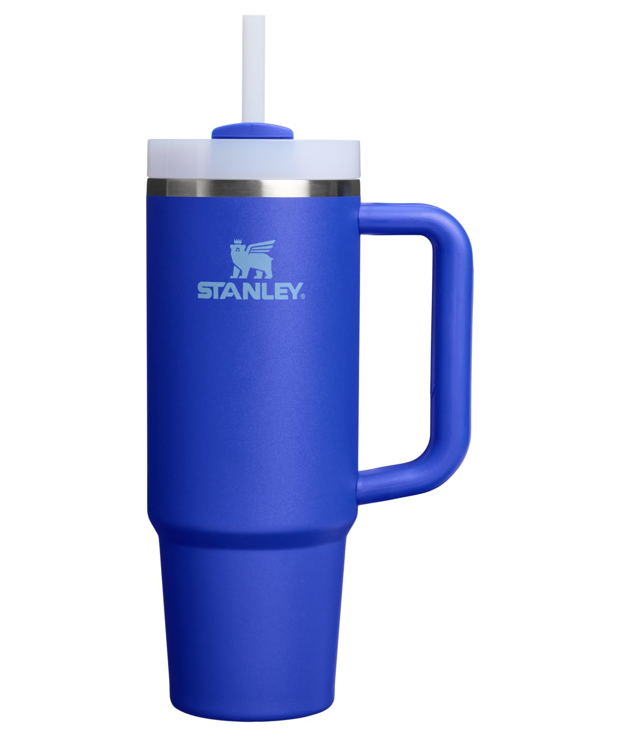 STANLEY Quencher H2.0 Tumbler with Handle and Straw 14 oz | Flowstate 3-Position Lid | Cup Holder Compatible for Travel | Insulated Stainless Steel Cup | BPA-Free | Azure