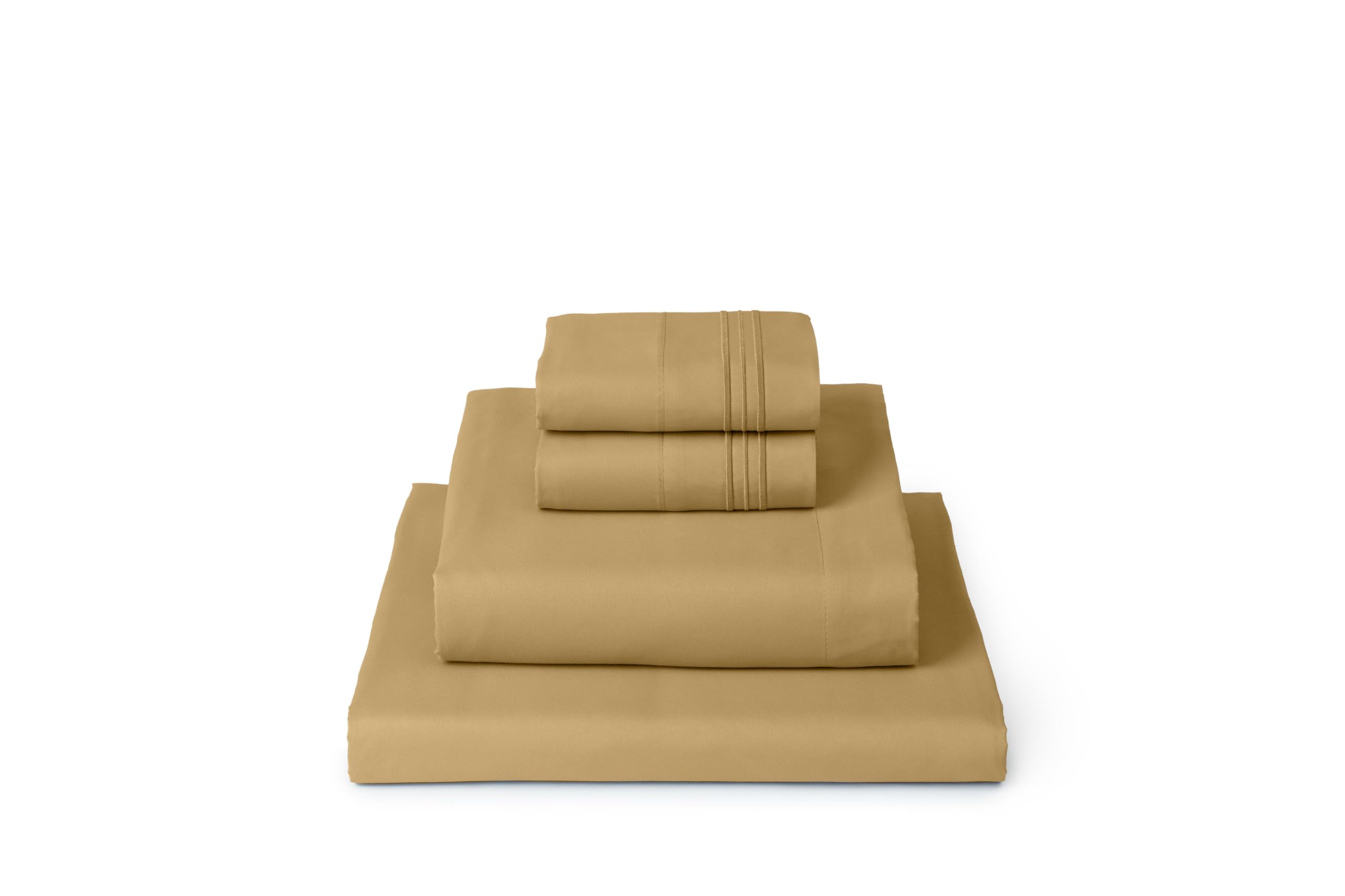 Mellanni Queen Sheets Set - 4 PC Iconic Collection Bedding Sheets & Pillowcases - Hotel Luxury, Extra Soft, Cooling Bed Sheets - for Women, Men, Kids & Teens (Queen, White)