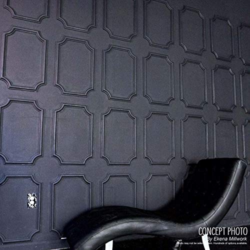 Ekena Millwork PNL20X28AS-01-CASE-4 Ashford Molded Classic Wainscot Wall Panel, 20-in. W x 28-in. H, Factory Primed White, 4 Count