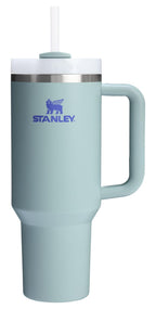 STANLEY Quencher H2.0 Tumbler with Handle and Straw 14 oz | Flowstate 3-Position Lid | Cup Holder Compatible for Travel | Insulated Stainless Steel Cup | BPA-Free | Azure