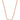 Mariell Cubic Zirconia Crystal Rose Gold Pendant Necklace for Women, 2 Carat CZ Bridal Wedding Jewelry