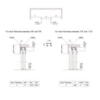Sliding Closet Door Hardware Kit - 94-inch Double Track for 2 Or 3 Bypass Doors Up to 100lbs - SLID'UP 110 - Grand Goldman