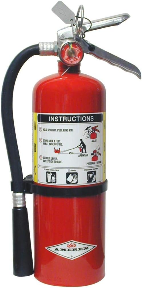 Amerex B500 Fire Extinguisher, 5 lb. ABC Dry Chemical