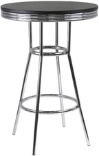 Winsome Wood Summit Dining, Black, Pub Table