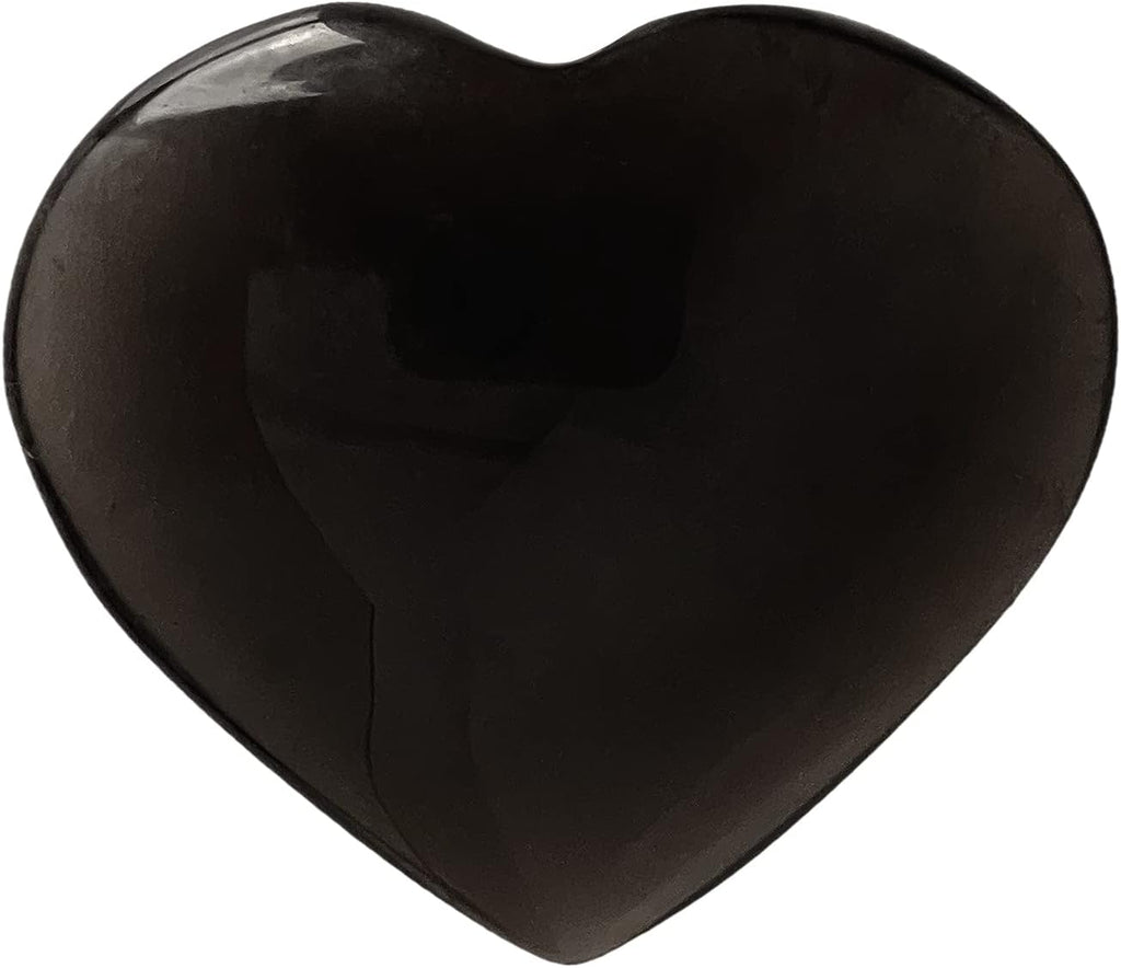 Heart 1.75 Inch with Black Pouch (Black Obsidian)