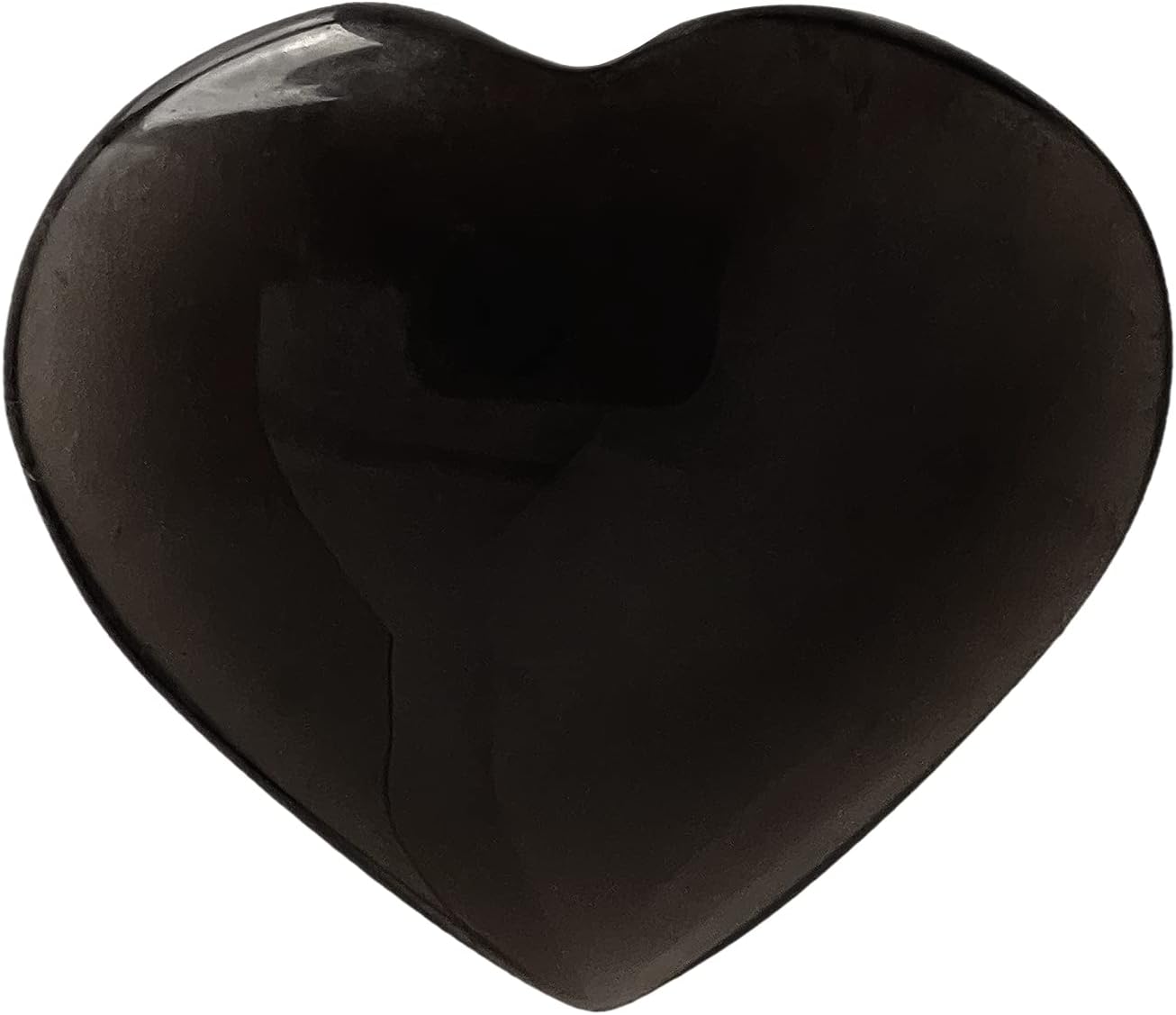 Heart 1.75 Inch with Black Pouch (Black Obsidian)