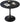 Black Small Tulip Table, 24 Inch Round Dining Table for 2 Person with Pedestal Base for Kitchen, Circle Bistro Table, Mid Century Modern Cafe Tables for Small Spaces in Living Room, Office, Pub, Bar