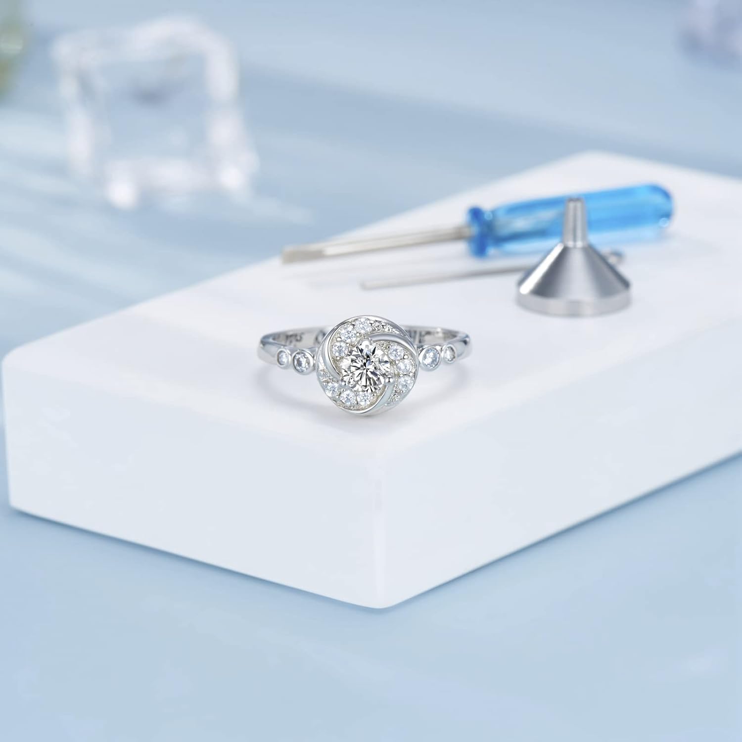 Urn Rings for Cremation Ashes Circle of Life 925 Sterling Silver Always by my side Keepsake Rings Memorial Jewelry for Women