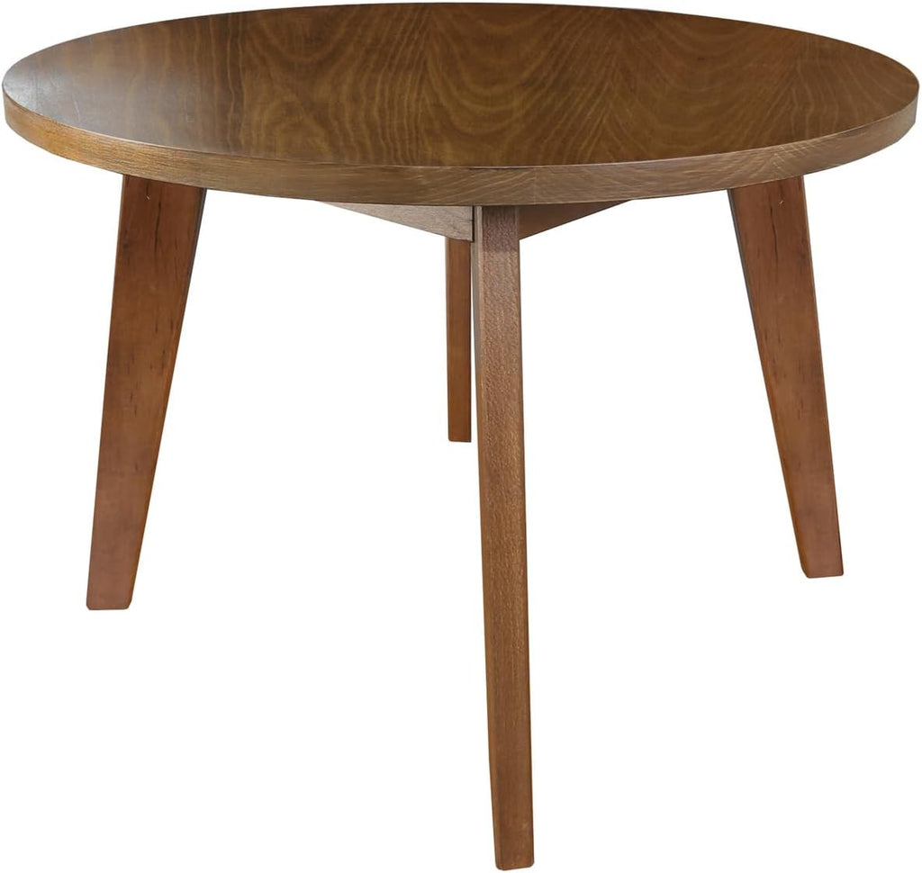 American Trails Genuine 100% Hardwood Round Coffee Table - Hand-Wiped Walnut