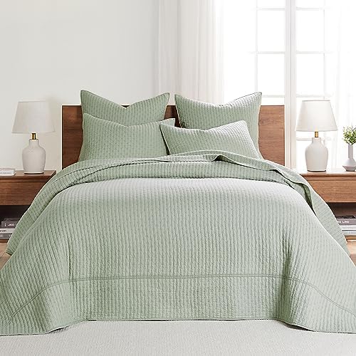 ست لحاف تاوپ دوخت ضربدری لووتکس هوم - لحاف کینگ/کال کینگ + دو روبالشی کینگ - طرح دوخت ضربدری - اندازه لحاف (106x92 اینچ) و اندازه روبالشی (36x20 اینچ) - قابل استفاده دو طرفه - پارچه پنبه‌ای