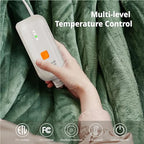 Opvarmet tæppe 50" x 60" - Opvarmet tæppe med 5 varmeniveauer og 3 timers automatisk slukning, maskinvaskbar, ETL &amp; FCC-certificering, overvarmebeskyttelse (Racoon) 