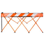 Flex-Safe Safety Barriers, Portable Expandable Barricade 5 ft Traffic Barricade Parking Barrier Folding Security Gate Scissor Gate Traffic Cones Alternative High Vis Yellow