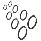 316L Surgical Stainless Steel Huggie Hoop Earrings 6mm 8mm 10mm 11mm 12mm 14mm Hypoallergenic Earrings Hoop Cartilage Helix Lobes Hinged Sleeper Earrings For Men Women