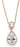 Mariell Cubic Zirconia Bridal Necklace, Bold Teardrop Design, Pendant Necklace for Weddings, Brides, Prom, Homecoming and Mother of The Bride
