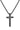 Fiusem Cross Necklace for Men, Silver/Gold/Black Mens Cross Necklaces with 2.5mm Cross Chain and Stainless Steel Cross Pendant, Box Chain 16-24 Inch