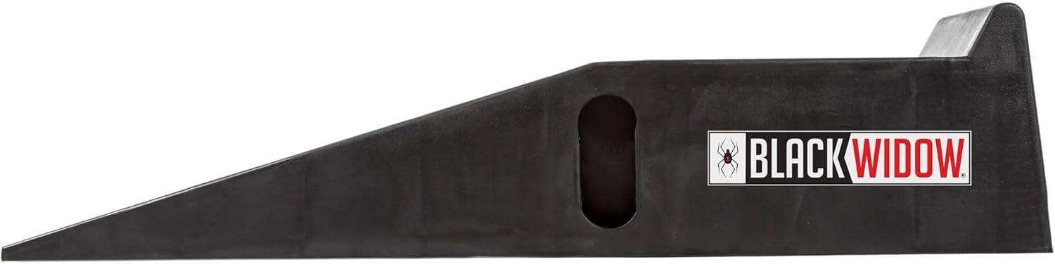 Black Widow Plastic Car Service Ramps - Lifts Vehicles 6.25" H for Maintenance or Oil Changes - Each Ramp is 12" W and 10,000 lbs. Capacity Per Pair-Pack of Two