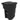 Toter 25564-R1209 Residential Heavy Duty Two Wheeled Trash Can, Blackstone, 64 Gallon