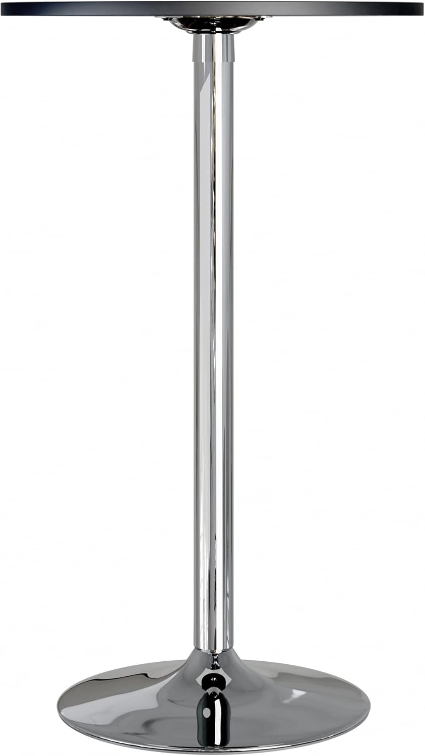 Winsome Spectrum-Pub-Table, Black & Chrome