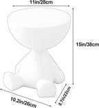 Mini Side Table, Circle Coffee Table, Nightstand, Mini End Tables Accent Living Room Bedroom Balcony Office, Bedside Home Decor for Living Room, Bedroom, Small Spaces, Easy Assembly (Pink)