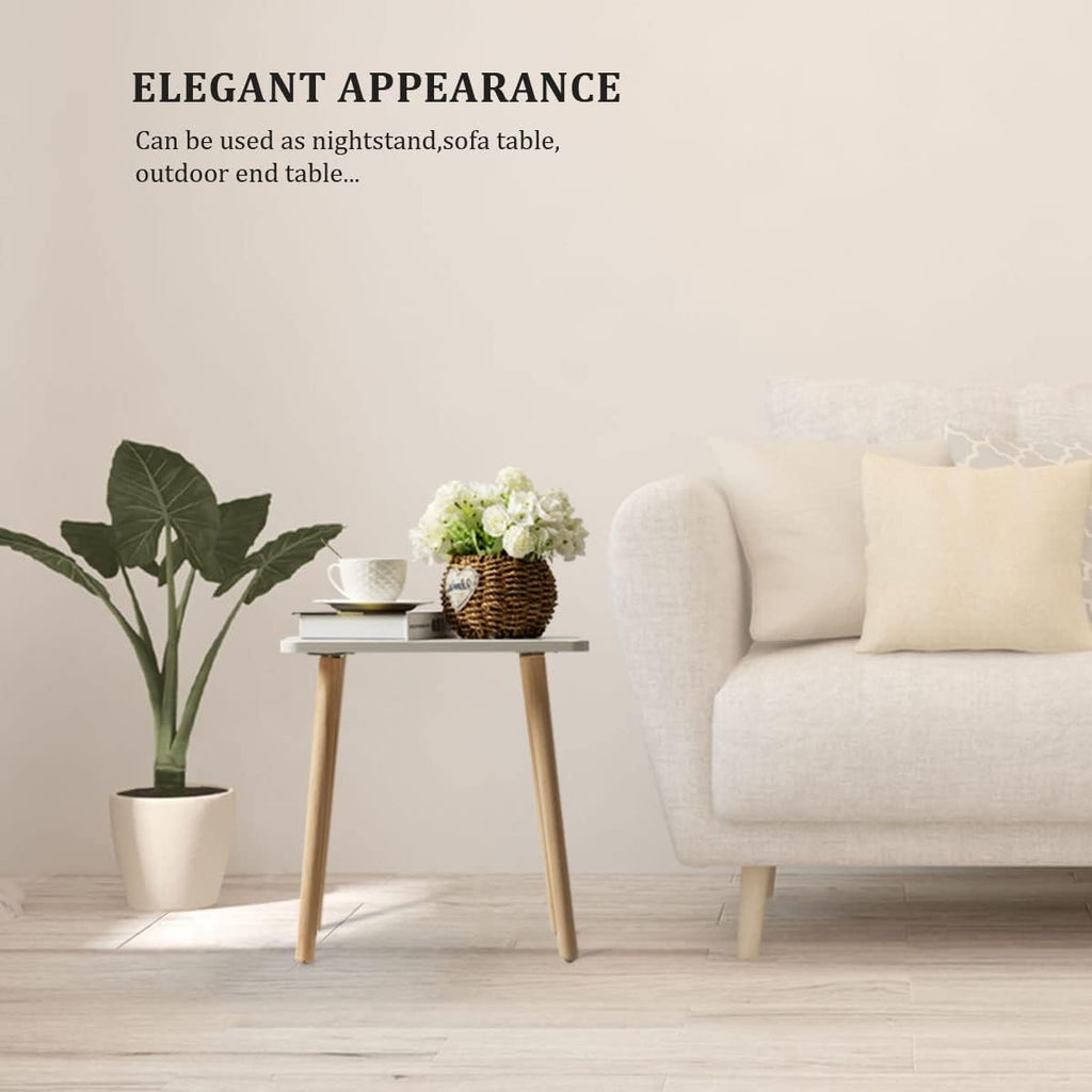 FORAOFUR Side Table, Small End Table Accent Table Living Room Bedroom Balcony Office, Modern Side Table Bedside Table Home Decor, Small Table for Small Spaces, Small Coffee Table, Easy Assembly