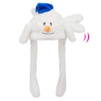 Animal Hat with Ears Moving Jumping Pop Up Beating Hat Plush Holiday Cosplay Dress Up Funny Gift for Kids