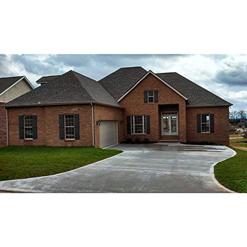 Ekena Millwork Lifetime Vinyl LJ4S14X05500BL Standard Four Board Joined, Board-n-Batten Vinyl Shutters, w/Installation Shutter-Lok's & Matching Screws (Per Pair), 14"W x 55"H, Black