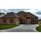 Ekena Millwork Lifetime Vinyl LJ4S14X04300BL Standard Four Board Joined, Board-n-Batten Vinyl Shutters, w/Installation Shutter-Lok's & Matching Screws (Per Pair), 14"W x 43"H, Black