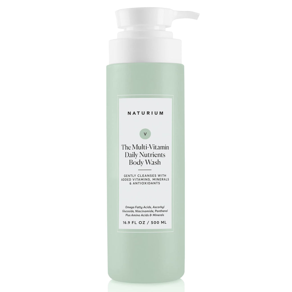 Naturium The Booster Hyaluronic Acid Body Wash, Hydrating & Moisturizing plus Minimizes Dryness, with Glycerin & Vitamin B5, 16.9 oz
