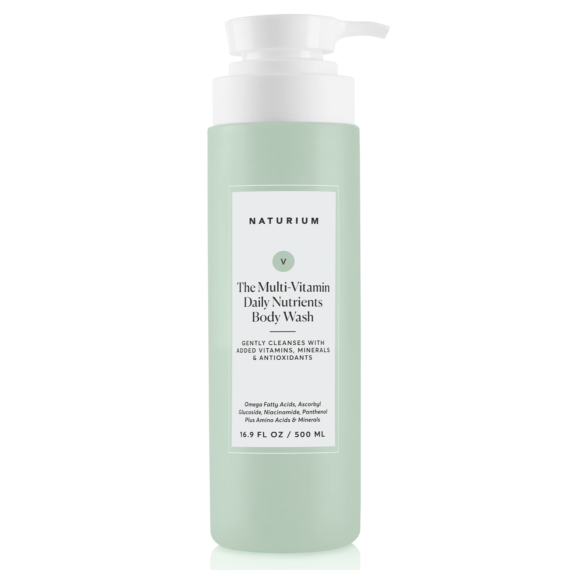 Naturium The Booster Hyaluronic Acid Body Wash, Hydrating & Moisturizing plus Minimizes Dryness, with Glycerin & Vitamin B5, 16.9 oz