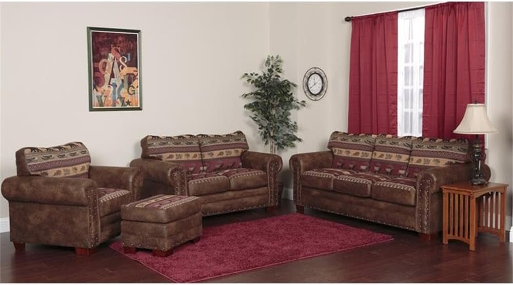 American Furniture Classics 4-Piece Sierra Lodge Sleeper Sofa