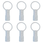 Retractable Barrier for Safety Traffic Cones - 2" OD - Large Yellow and Black Bar Barricade - for Road Construction, Parking, Warning, Temporary Security Divider (40, Orange & White, 72" x 120")